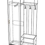 Схема сборки Прихожая-купе СРД-1 с зеркалом BMS