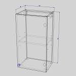 Схема сборки Шкаф верхний 1 дверь Нео BMS