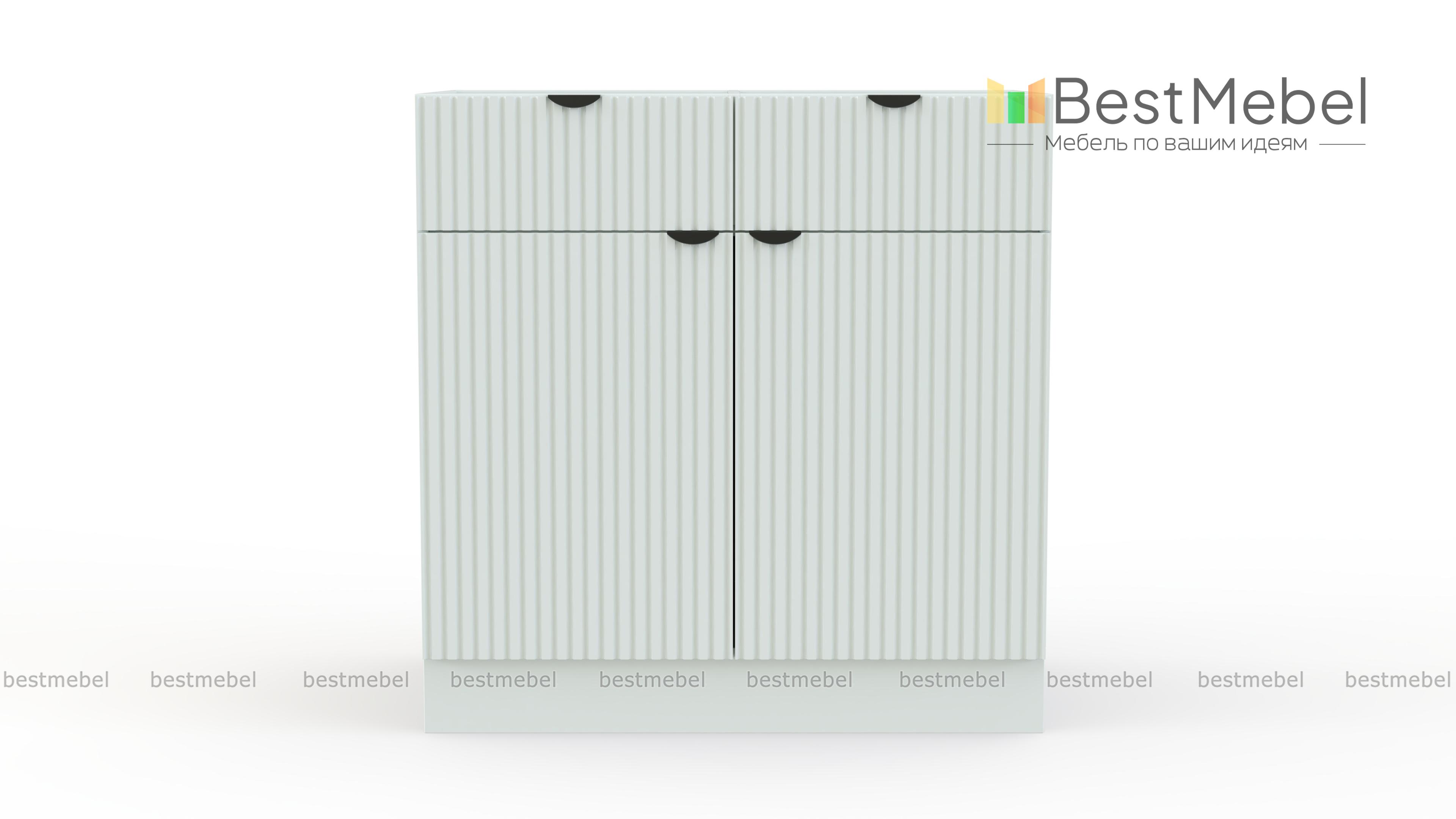 Шкаф нижний с 2-мя дверцами и 2-мя ящиками Альберт BMS - Фото