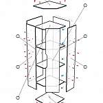 Схема сборки Шкаф угловой Сорренто Evo BMS