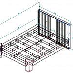 Чертеж Кровать Полуна BMS