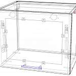 Чертеж Шкаф-витрина газовка Клайд BMS