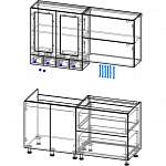 Чертеж Кухонный гарнитур Галька BMS