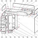 Схема сборки Кровать-чердак с диваном Фиона 7 BMS