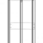 Чертеж Шкаф-купе Галакси 2Б BMS