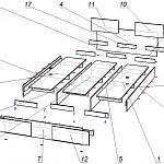 Схема сборки Кровать Рамона 3 BMS