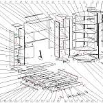 Схема сборки Шкаф-кровать с диваном Рональд BMS