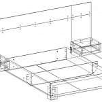 Чертеж Кровать Сонната BMS