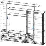 Схема сборки Стенка Палермо 13 BMS