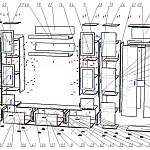 Схема сборки Стенка для гостиной Бордо со шкафом BMS