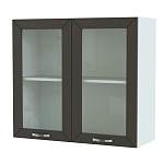 Шкаф верхний 2 двери со стеклом Агава BMS - Фото 4