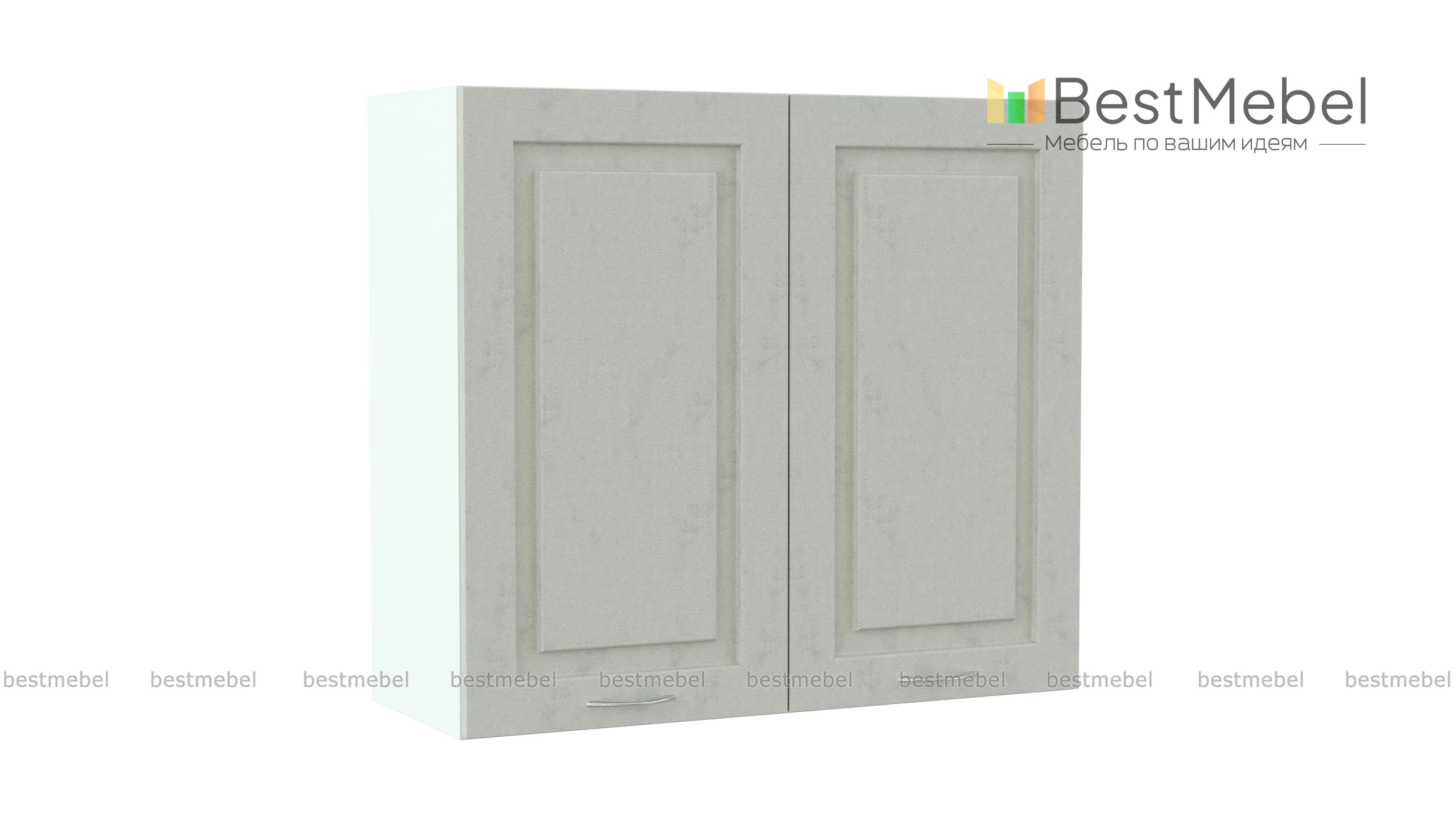 Шкаф верхний высокий Гарда 2 двери BMS - Фото