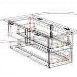 Чертеж Кухонный стол Ксандра 4 BMS