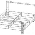 Чертеж Кровать Линда - 8 BMS