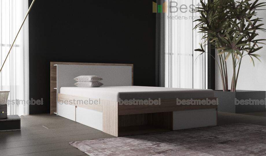 Кровать с 3 ящиками Жасмин 10 BMS - Фото