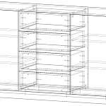 Чертеж Комод Глянец Люкс 155 BMS