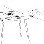 Схема сборки Кухонный стол Альфа 12 BMS
