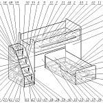 Схема сборки Кровать-чердак Миф 23.4 BMS