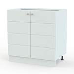 Тумба напольная Квадро 2ДВ BMS - Фото 1