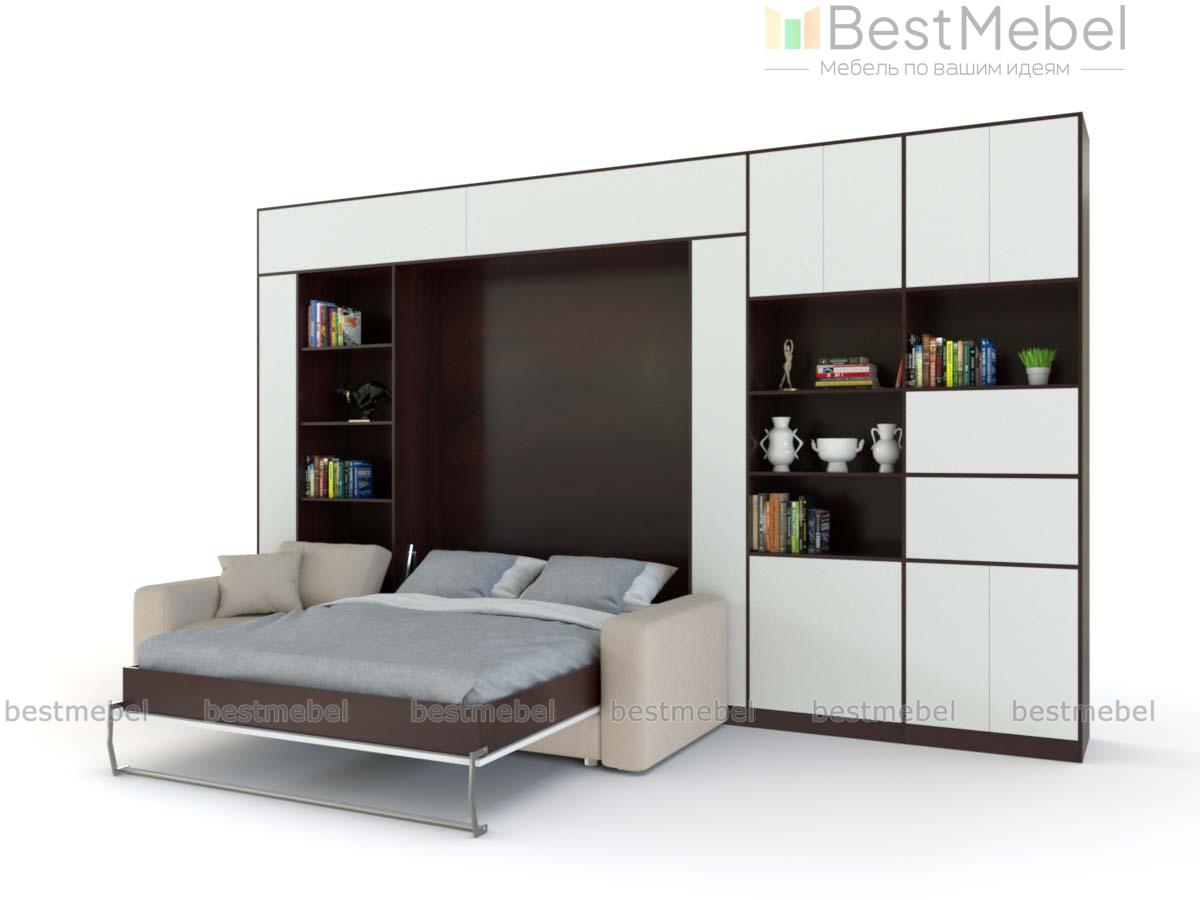 Шкаф-кровать с диваном Астра BMS - Фото