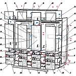 Схема сборки Распашной шкаф Глянец 16 BMS