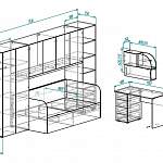 Чертеж Детская комната Рафаэль 1 BMS