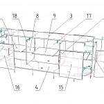 Схема сборки Комод радиусный Флер 7 BMS
