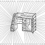 Схема сборки Кровать-чердак Рекс 15 BMS