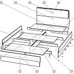 Схема сборки Кровать Моника 1 BMS