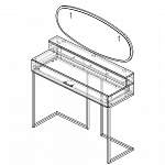 Чертеж Туалетный стол Принстон 11 BMS