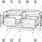 Схема сборки Тумба для ТВ Верона-1 BMS