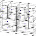 Чертеж Комод Нордли Nordli 14