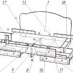 Схема сборки Кроватка диванчик Париж BMS