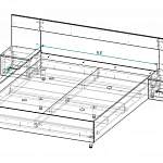 Чертеж Кровать Sonata 1 BMS