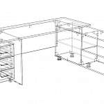 Чертеж Стол руководителя Тенд 2 BMS