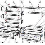 Схема сборки Мебельная стенка Соло-7 BMS