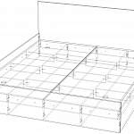 Чертеж Кровать Милена 1.10 BMS