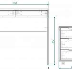 Чертеж Стол письменный Юниверс-3 BMS