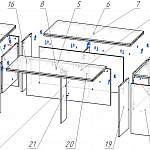 Схема сборки Конференц стол Ньюмен N1.08.30 МК BMS