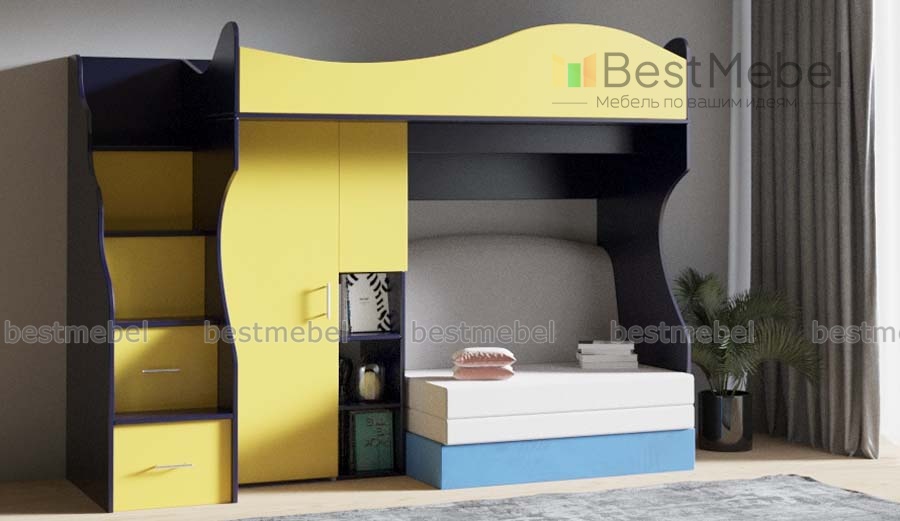 Детская кровать с диваном Шелли 3 BMS