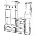 Схема сборки Прихожая Сагуар BMS