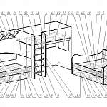 Схема сборки Кровать трехъярусная Фантазия 24 BMS