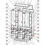 Схема сборки Шкаф распашной Глянец 14 BMS