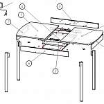 Схема сборки Кухонный стол Танго ПО-1 BMS