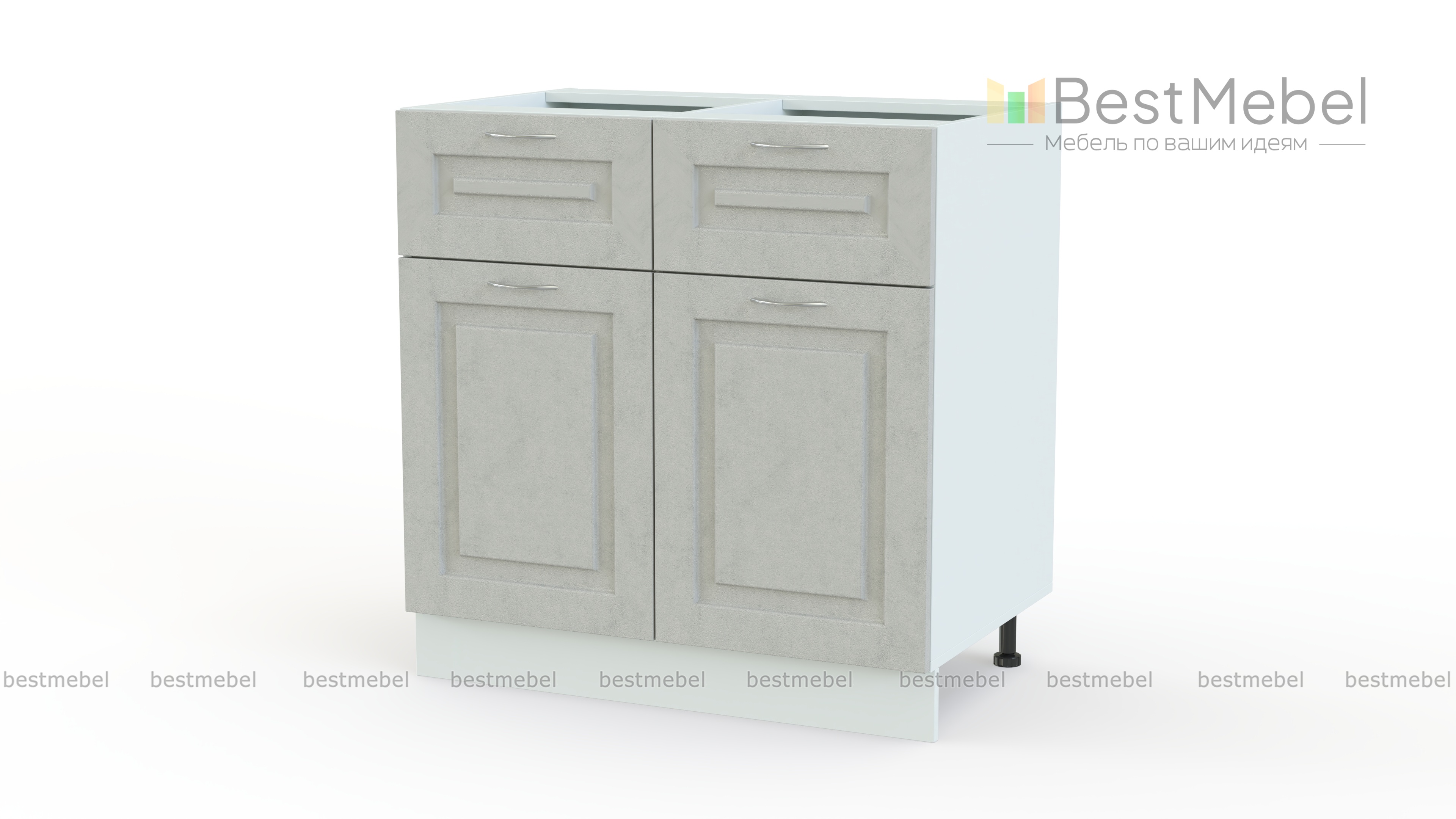 Шкаф нижний Гарда 600 2 ящика BMS