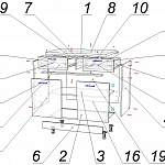 Схема сборки Шкаф нижний 2 двери 2 ящика Палермо BMS