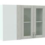 Шкаф верхний Лондон угловой со стеклом BMS - Фото 3