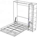 Схема сборки Шкаф-кровать трансформер Рон BMS