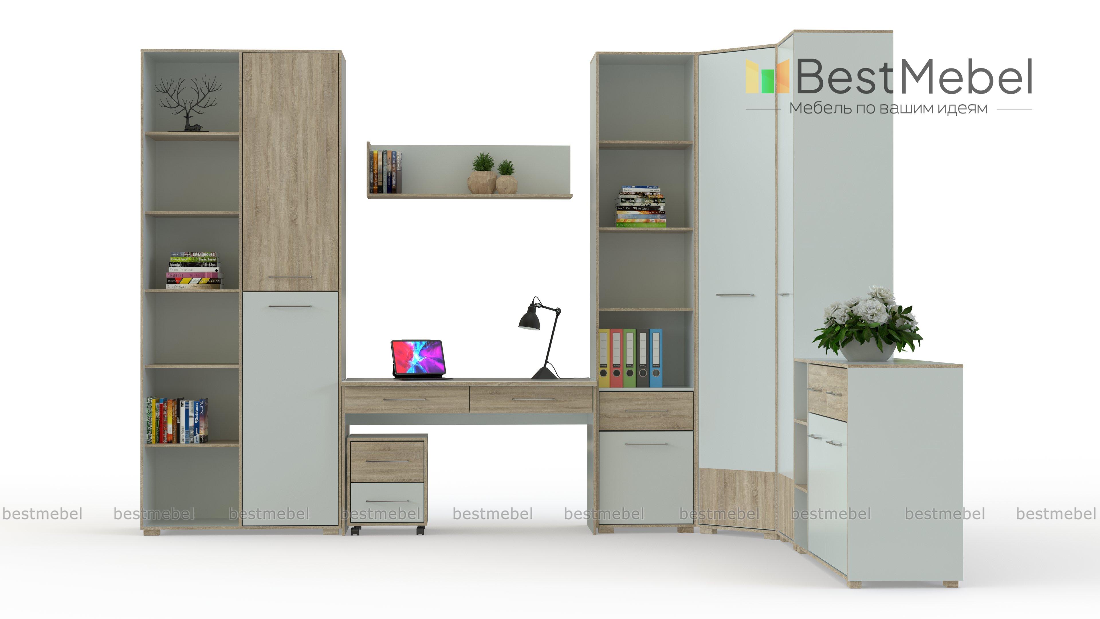 Угловая стенка со столом Нью-2 BMS - Фото