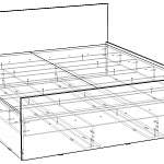 Чертеж Кровать Стандарт 1,6 BMS